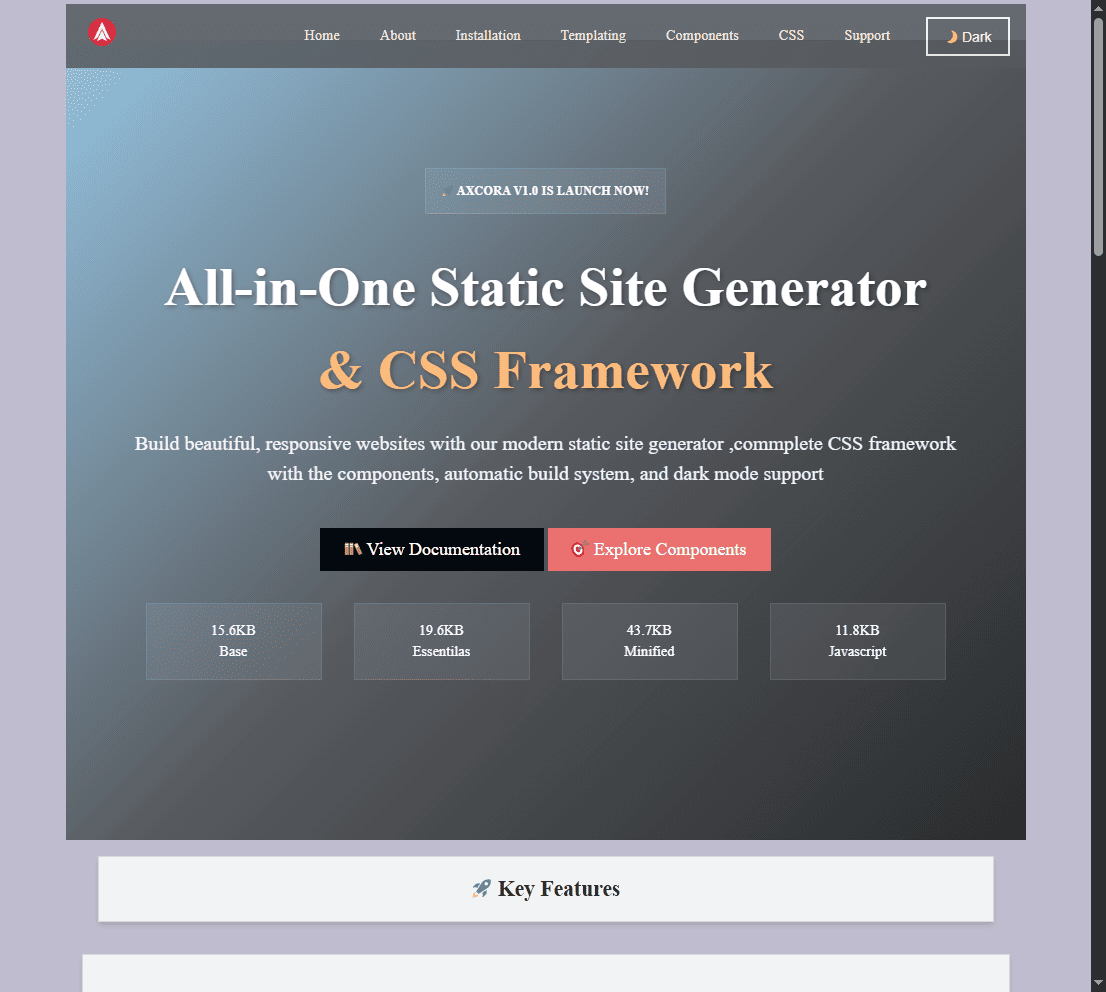 Axcora Dark Themes